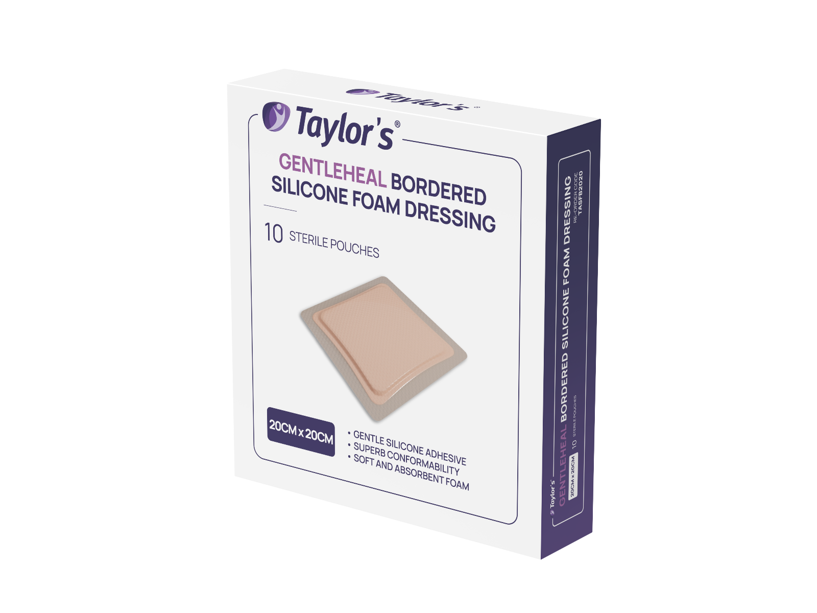 TAYLORS GENTLEHEAL SILICONE FOAM DRESSING / BORDERED photo