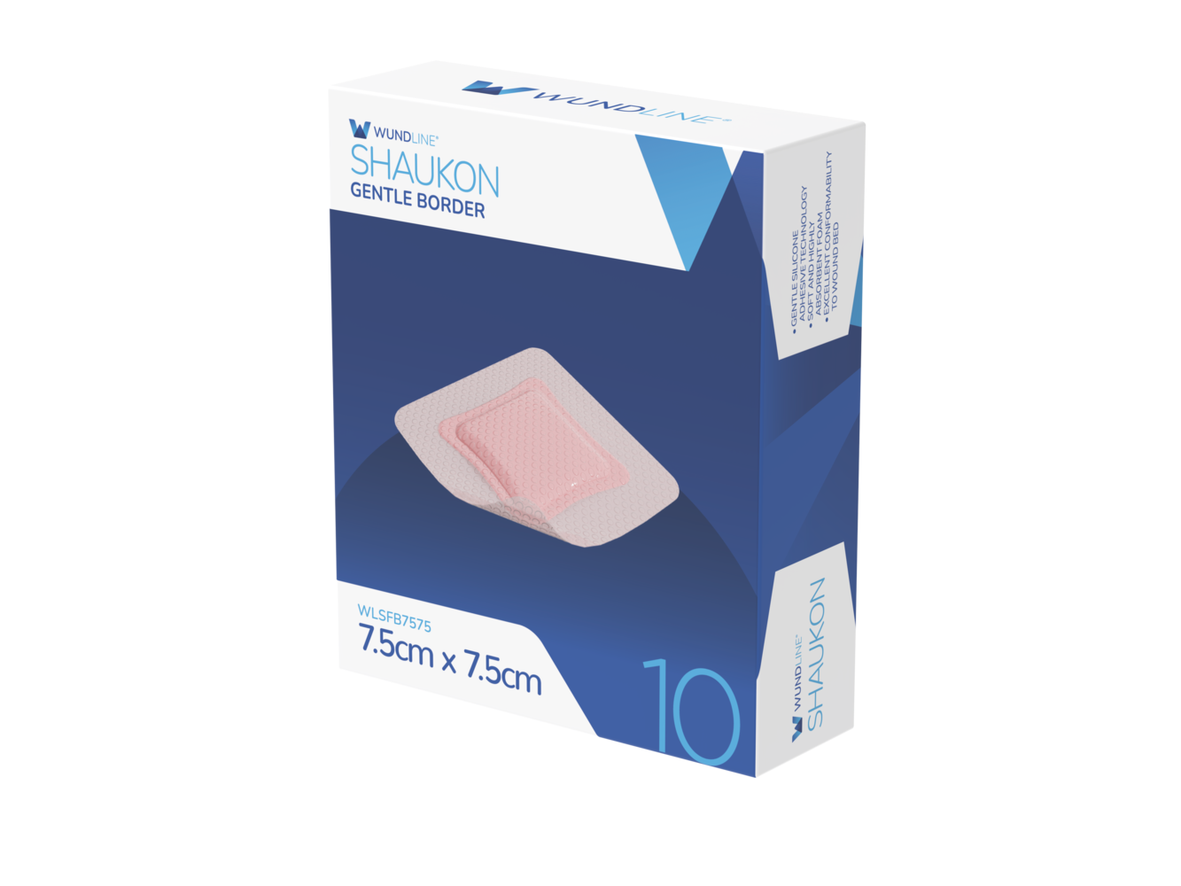 WUNDLINE SHAUKON SILICONE FOAM DRESSING / BORDERED photo