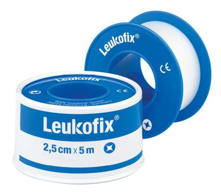 LEUKOFIX TRANSPARENT / WATER-REPELLENT / POLYETHELENE TAPE / 5M / SINGLE ROLL