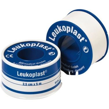 LEUKOPLAST WATERPROOF / RIGID / ZINC OXIDE TAPE / 5M / SINGLE ROLL