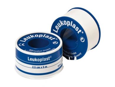 LEUKOPLAST WATERPROOF / RIGID / ZINC OXIDE TAPE / 5M / SINGLE ROLL